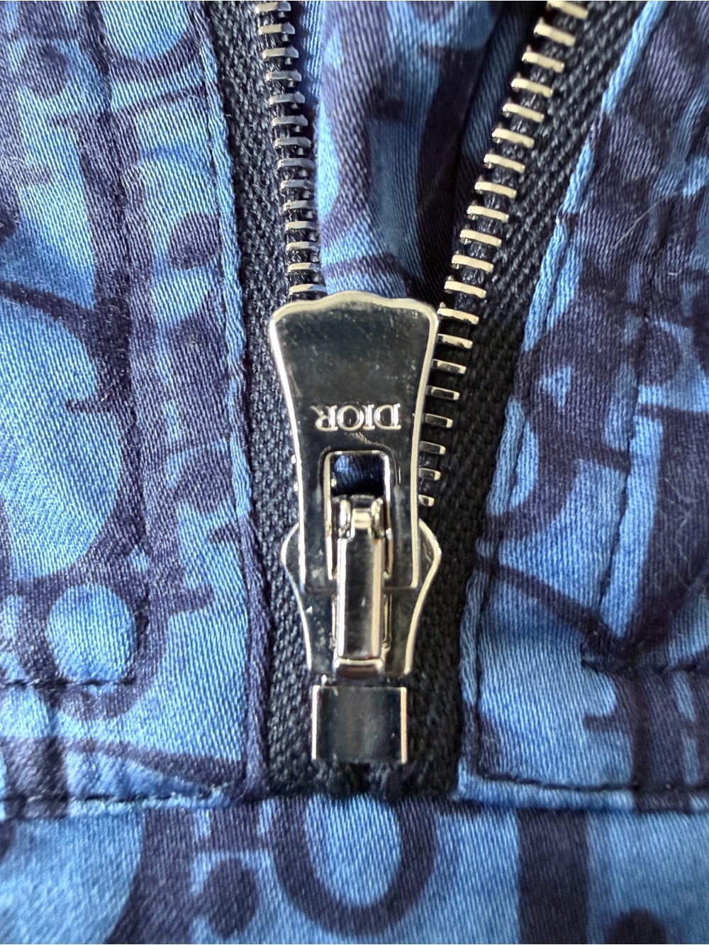 Dior Blue Kids Hooded Pullover Rain Jacket - Picture 2 of 8